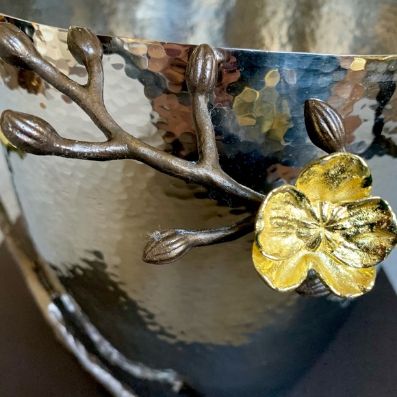 New in box Michael Aram gold orchid champagne bucket / ice bucket - Picture 7 of 11
